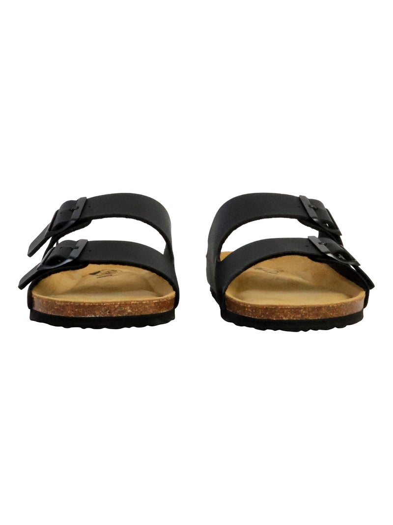 Mules Cuir Plakton Barna Noir - Kiabi