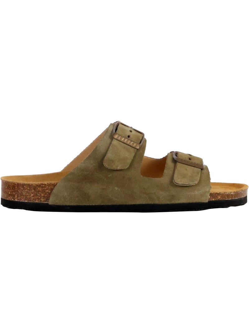 Mules Cuir Plakton Beta Kaki - Kiabi