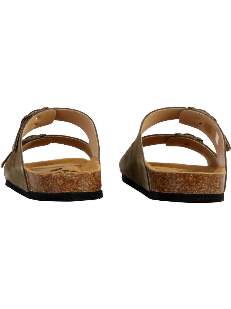 Mules Cuir Plakton Beta Kaki - Kiabi