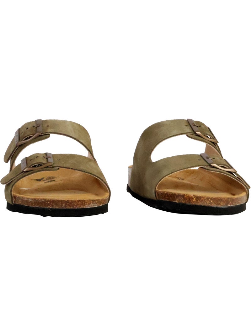 Mules Cuir Plakton Beta Kaki - Kiabi