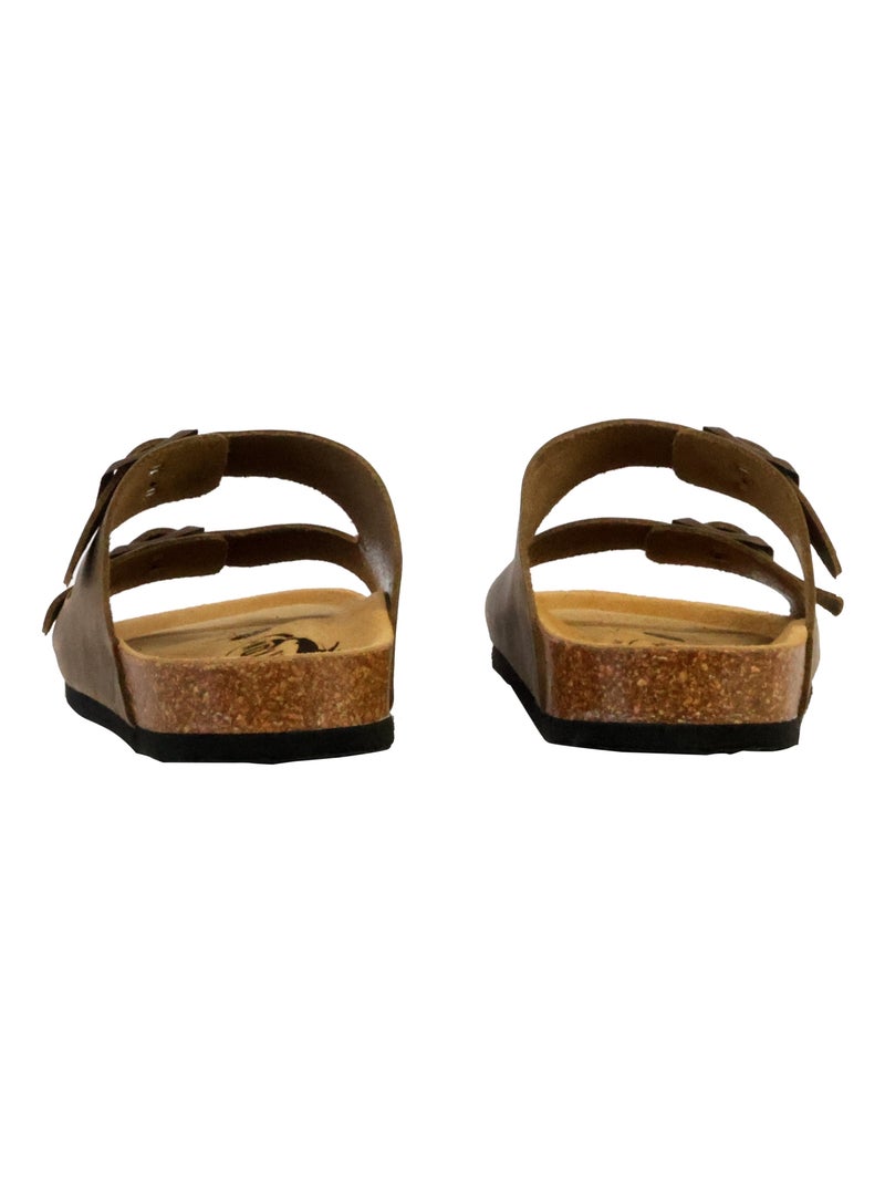 Mules Cuir Plakton Beta Kaki - Kiabi