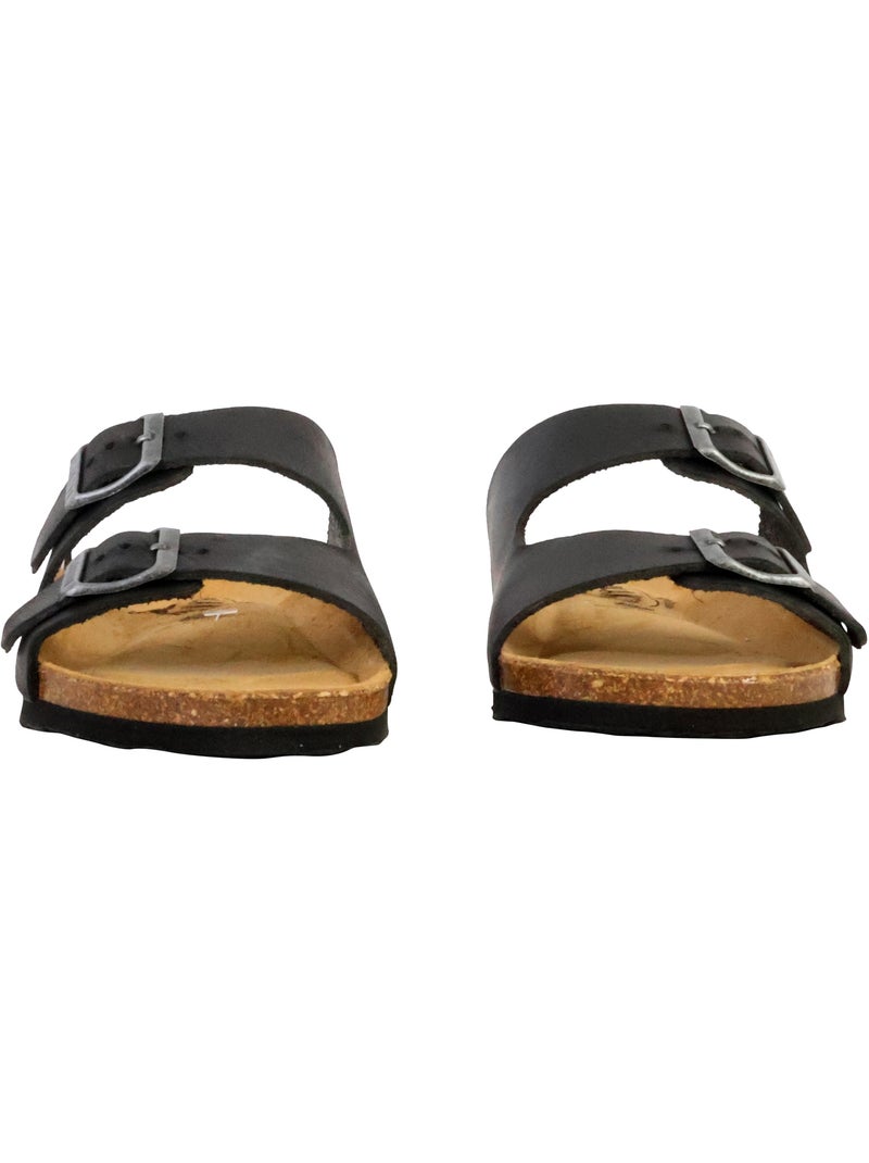 Mules Cuir Plakton Beta Noir - Kiabi