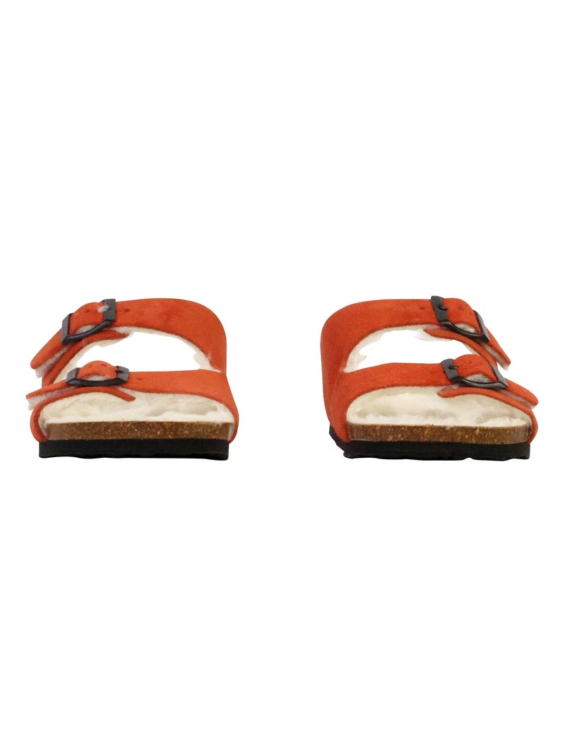 Mules Cuir Plakton Beta Orange - Kiabi