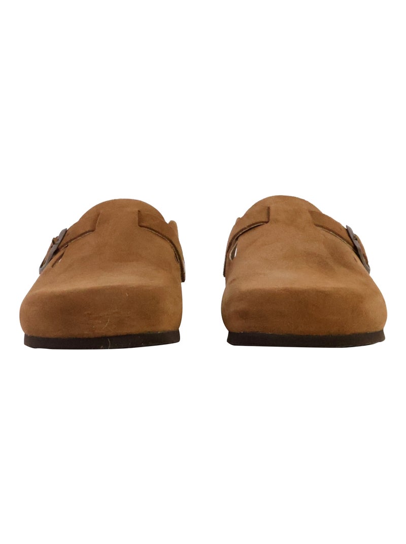 Mules Cuir Plakton Blog Marron - Kiabi