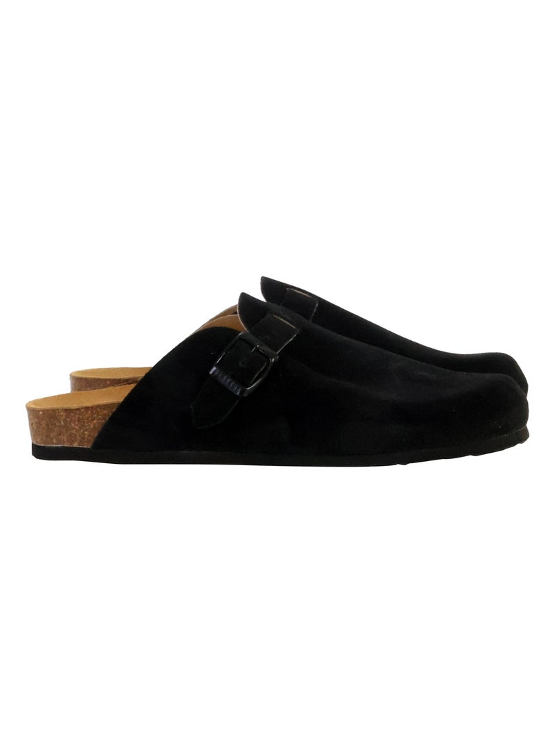 Mules Cuir Plakton Blog Noir - Kiabi