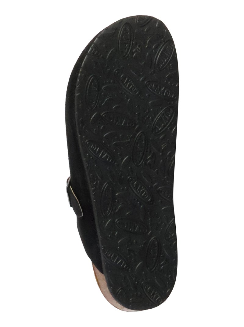 Mules Cuir Plakton Blog Noir - Kiabi