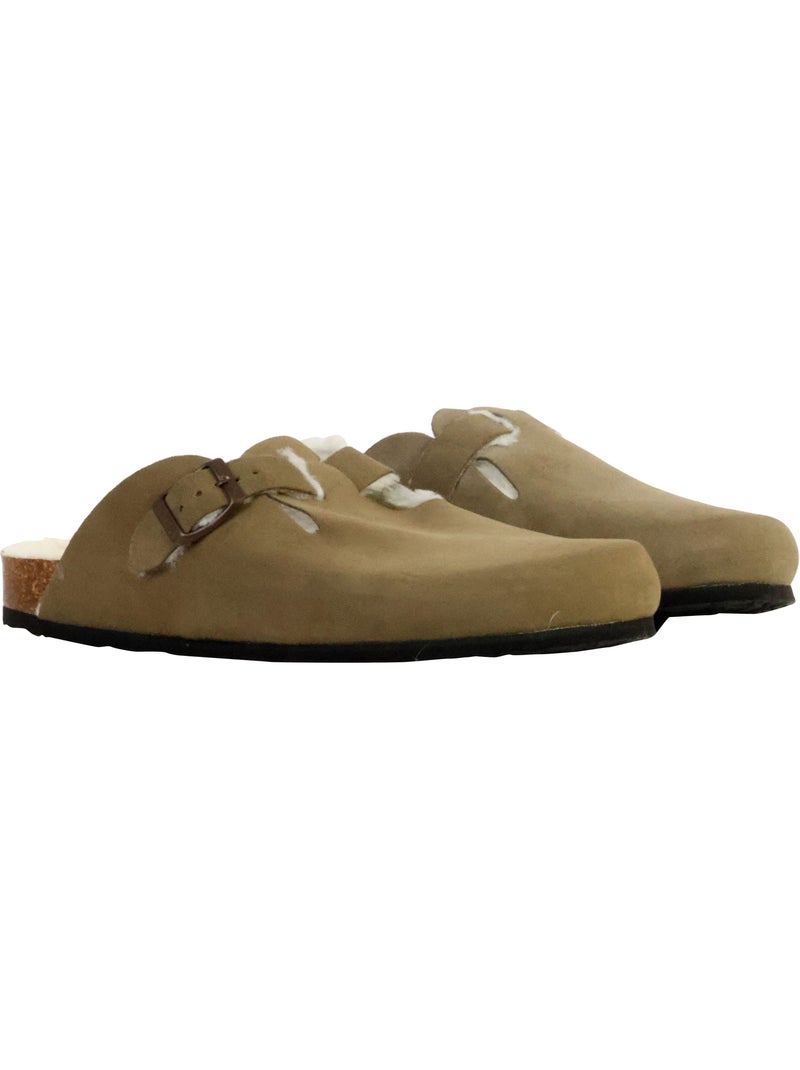 Mules Cuir Plakton Blog Vert - Kiabi