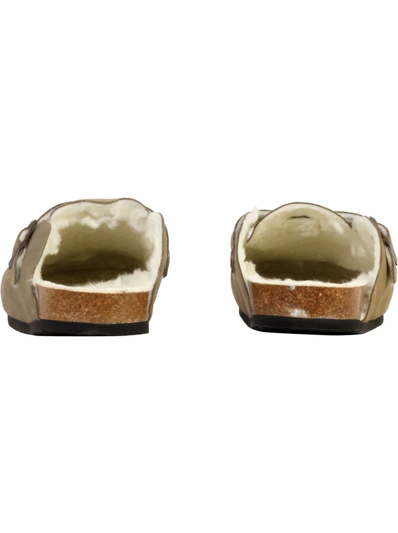 Mules Cuir Plakton Blog Vert - Kiabi