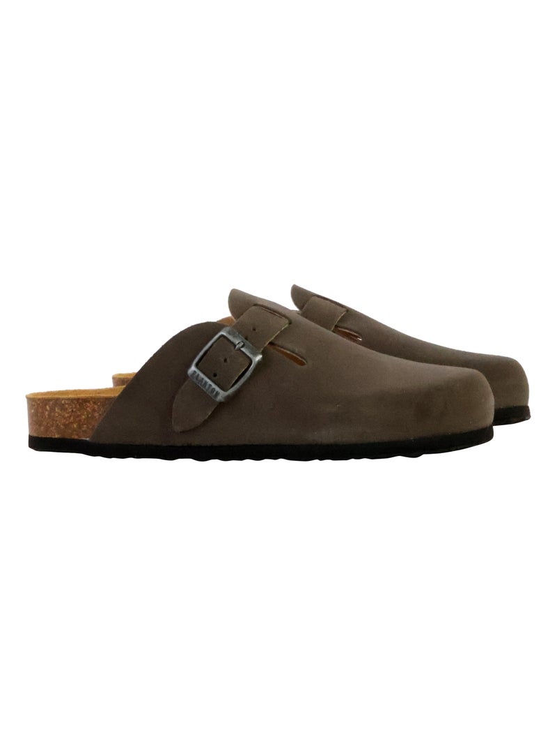 Mules Cuir Plakton Blogg Gris foncé - Kiabi