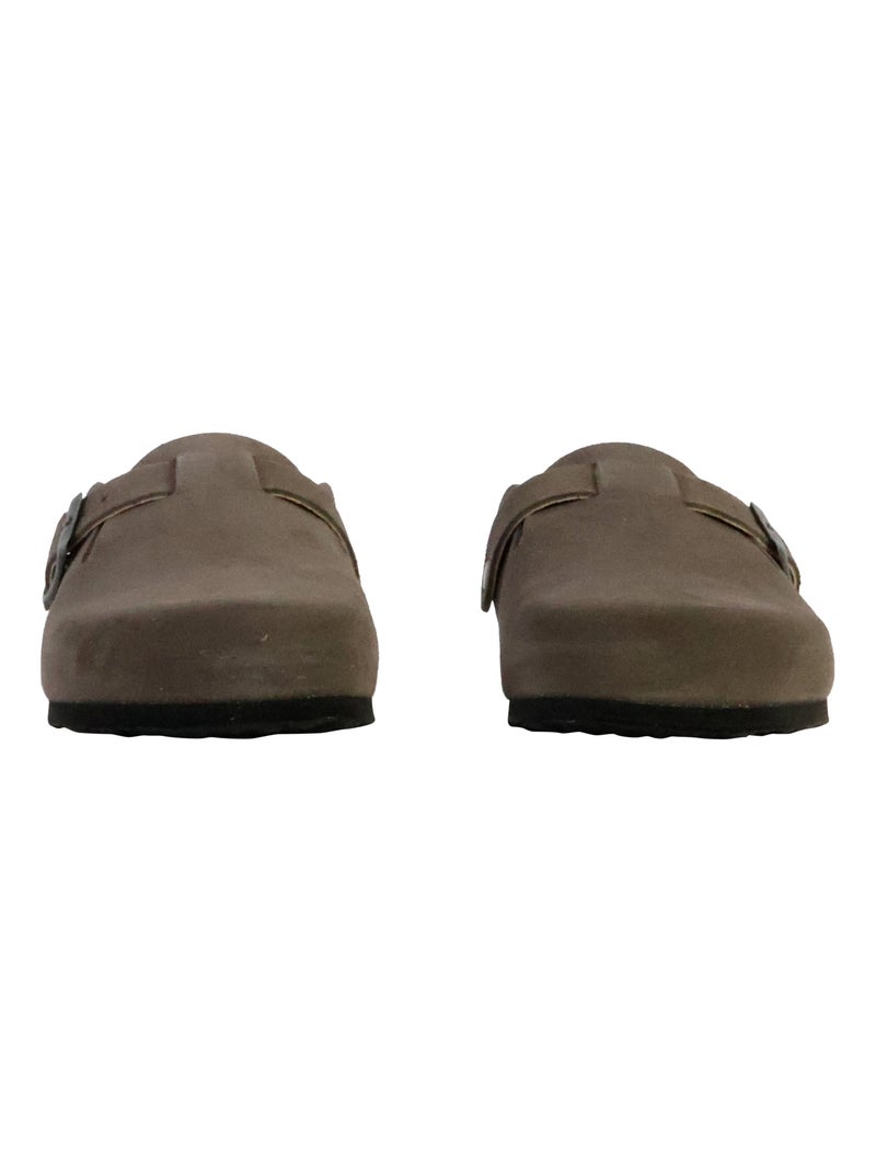 Mules Cuir Plakton Blogg Gris foncé - Kiabi