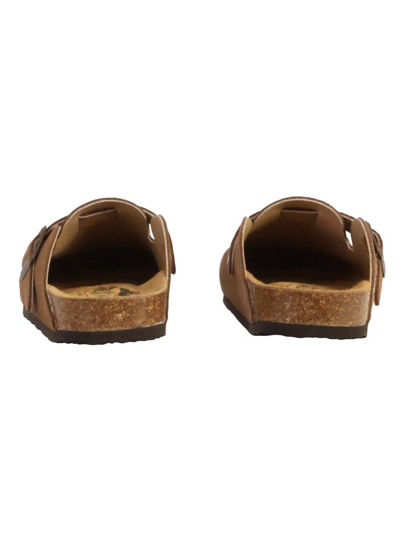 Mules Cuir Plakton Blogg Marron - Kiabi