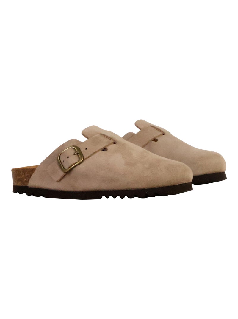 Mules Cuir Scholl Fae Beige - Kiabi