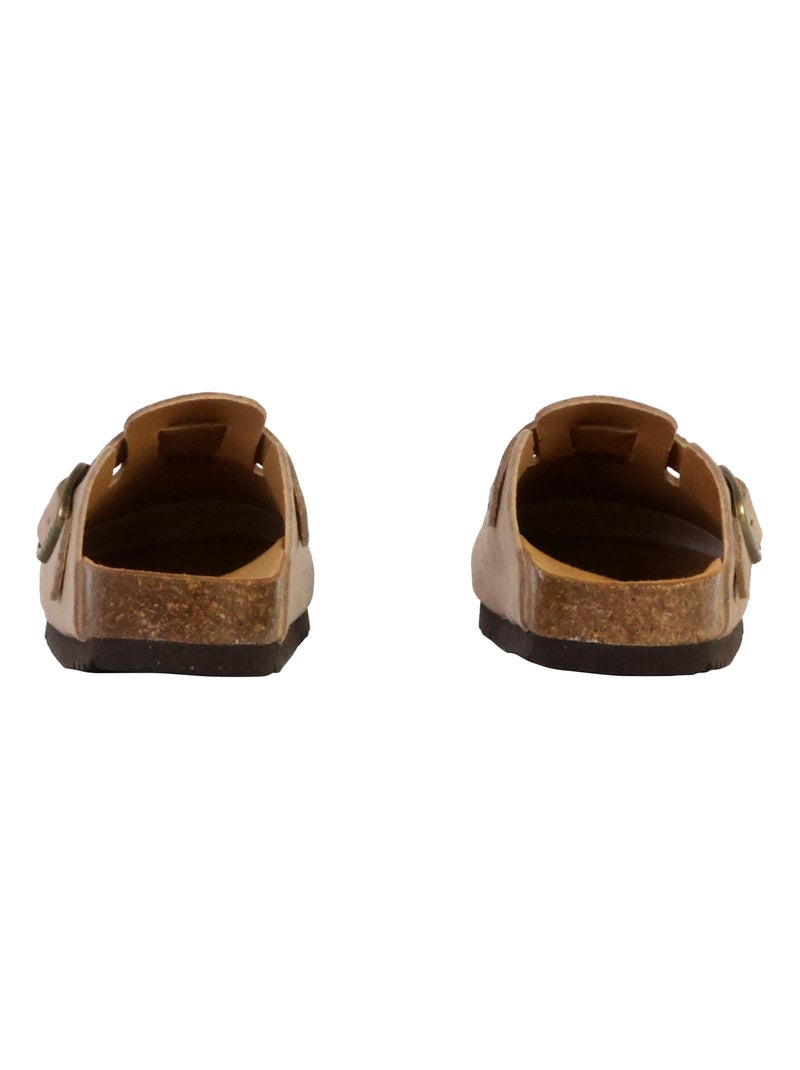 Mules Cuir Scholl Fae Beige - Kiabi
