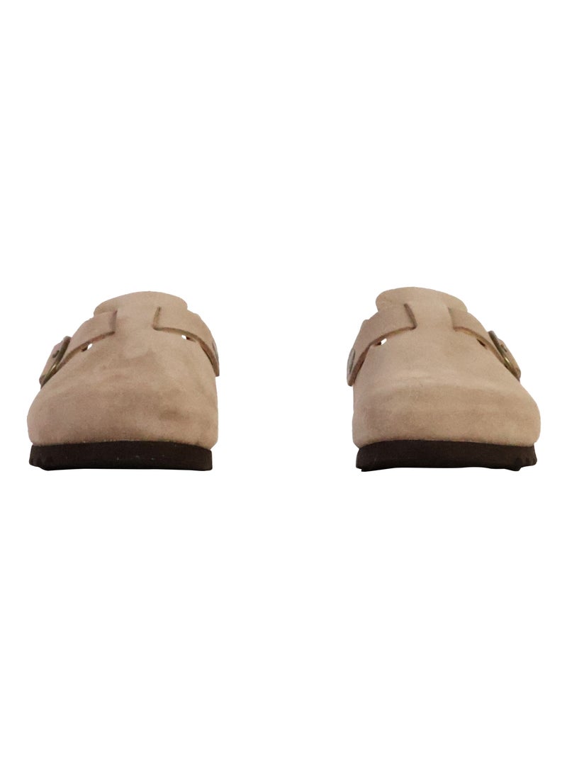 Mules Cuir Scholl Fae Beige - Kiabi