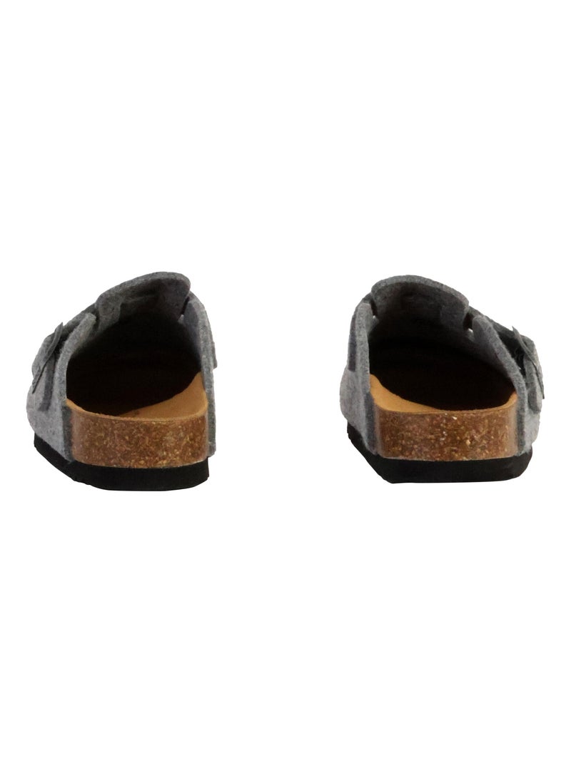 Mules Cuir Scholl Fae Gris - Kiabi