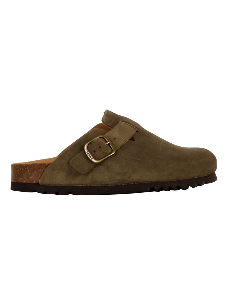 Mules Cuir Scholl Fae Kaki - Kiabi