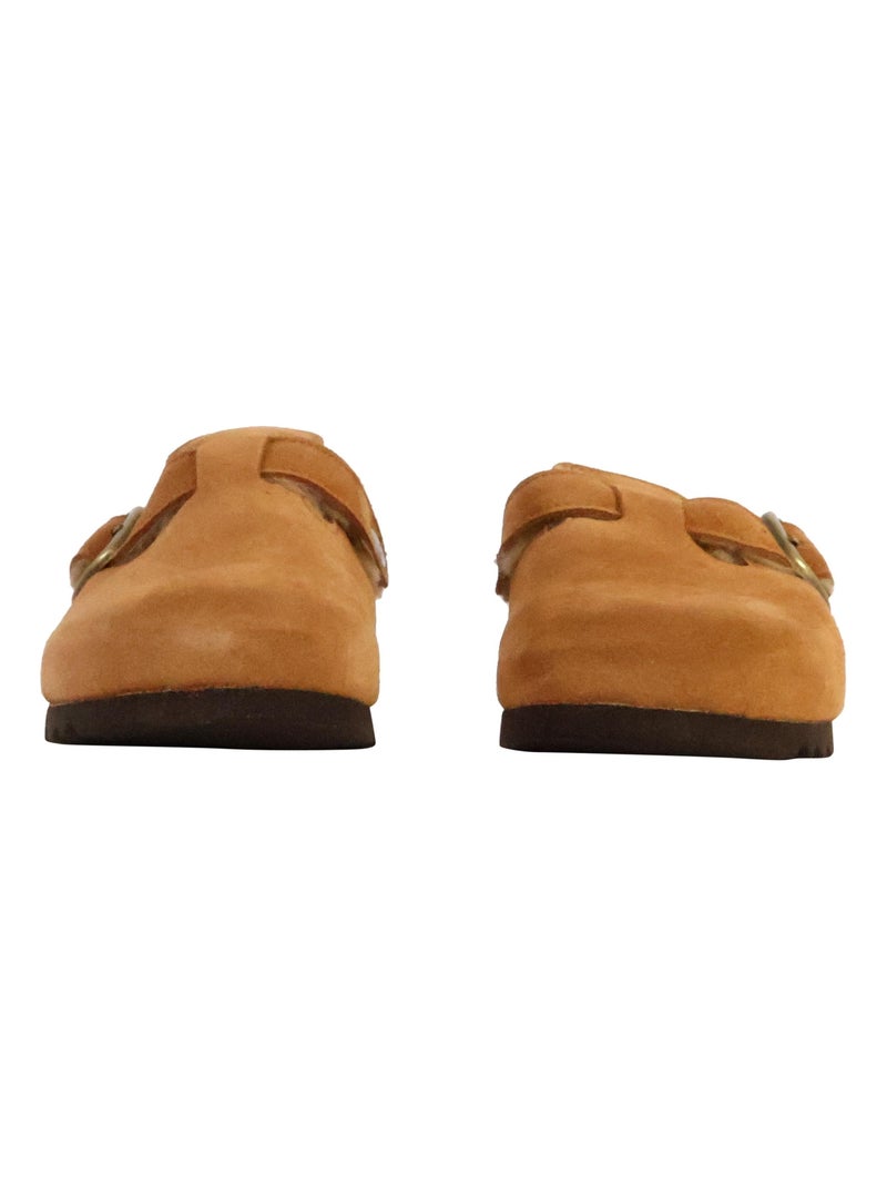 Mules Cuir Scholl Fae New F Marron - Kiabi