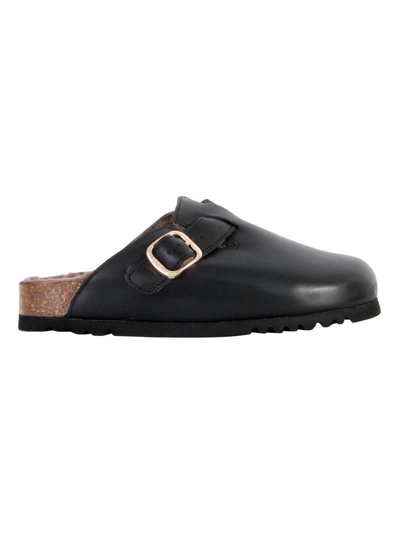 Mules Cuir Scholl Fae New F Noir - Kiabi