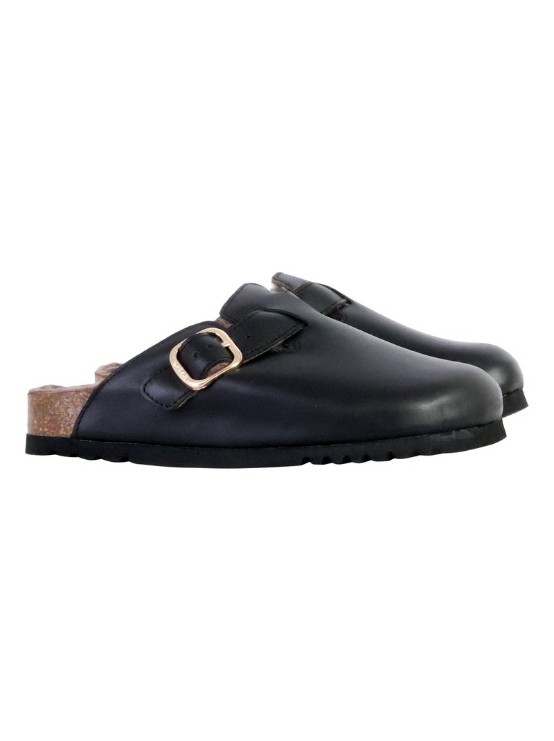 Mules Cuir Scholl Fae New F Noir - Kiabi