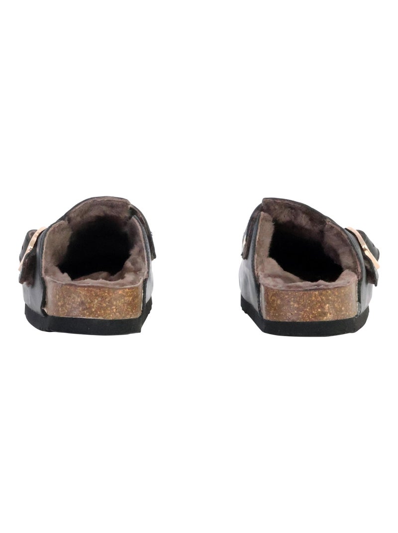 Mules Cuir Scholl Fae New F Noir - Kiabi