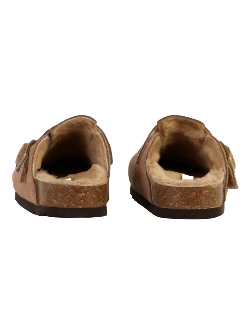 Mules Cuir Scholl Fae New F Taupe - Kiabi