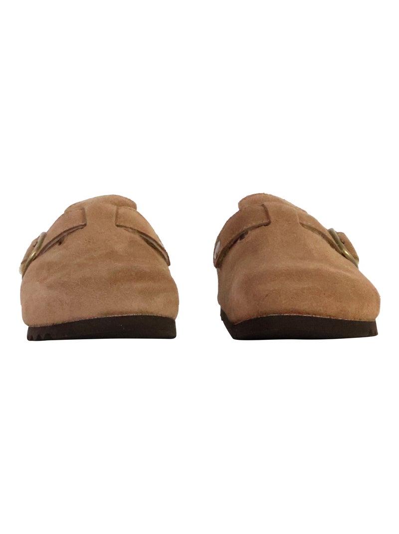 Mules Cuir Scholl Fae New F Taupe - Kiabi