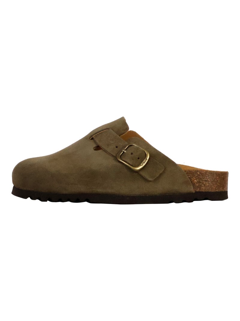 Mules Cuir Scholl Fae Vert - Kiabi