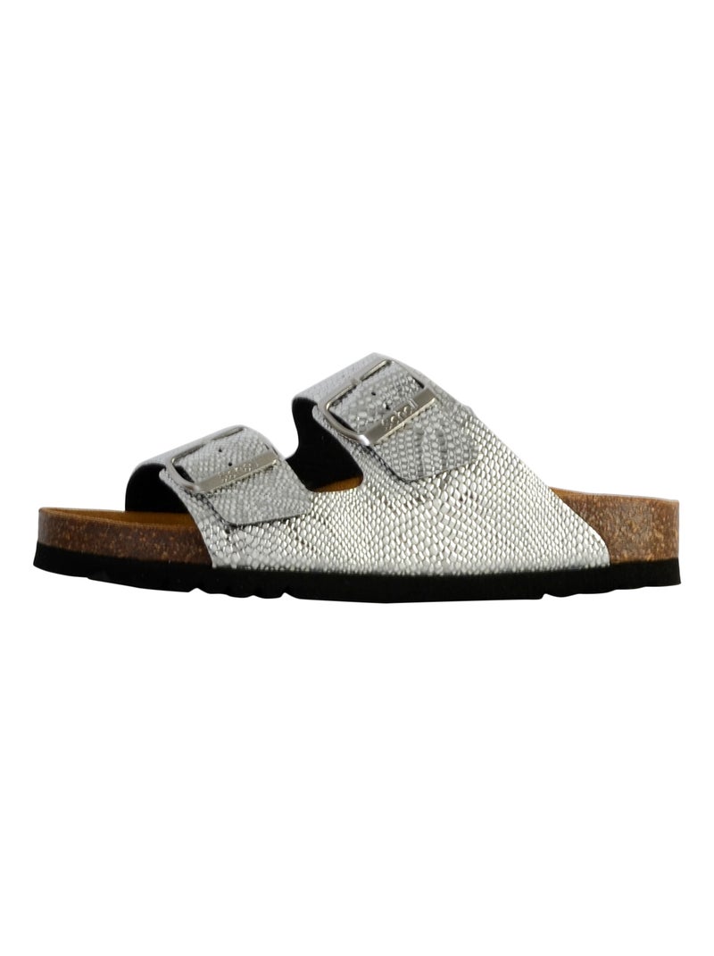 Mules Cuir Scholl Josephine Argent - Kiabi