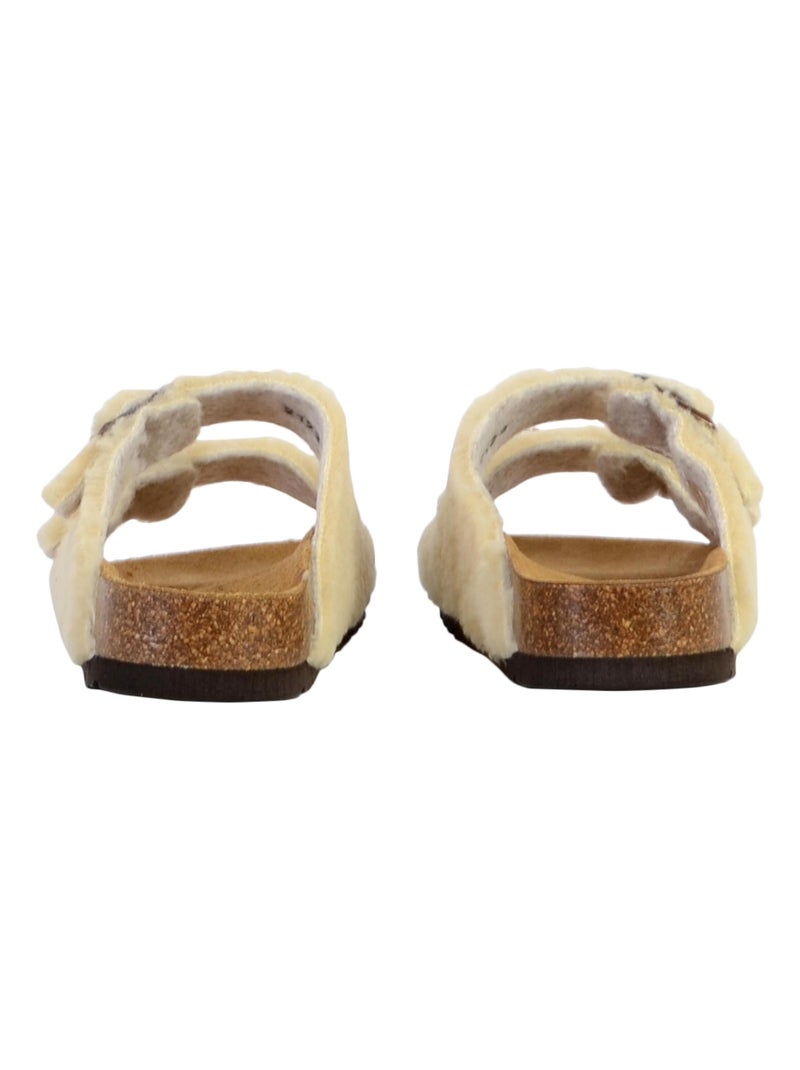 Mules Cuir Scholl Josephine Beige - Kiabi