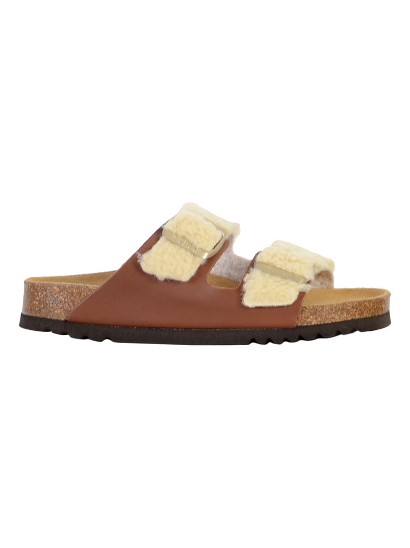 Mules Cuir Scholl Josephine Beige - Kiabi