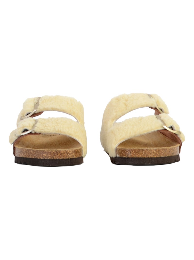 Mules Cuir Scholl Josephine Beige - Kiabi