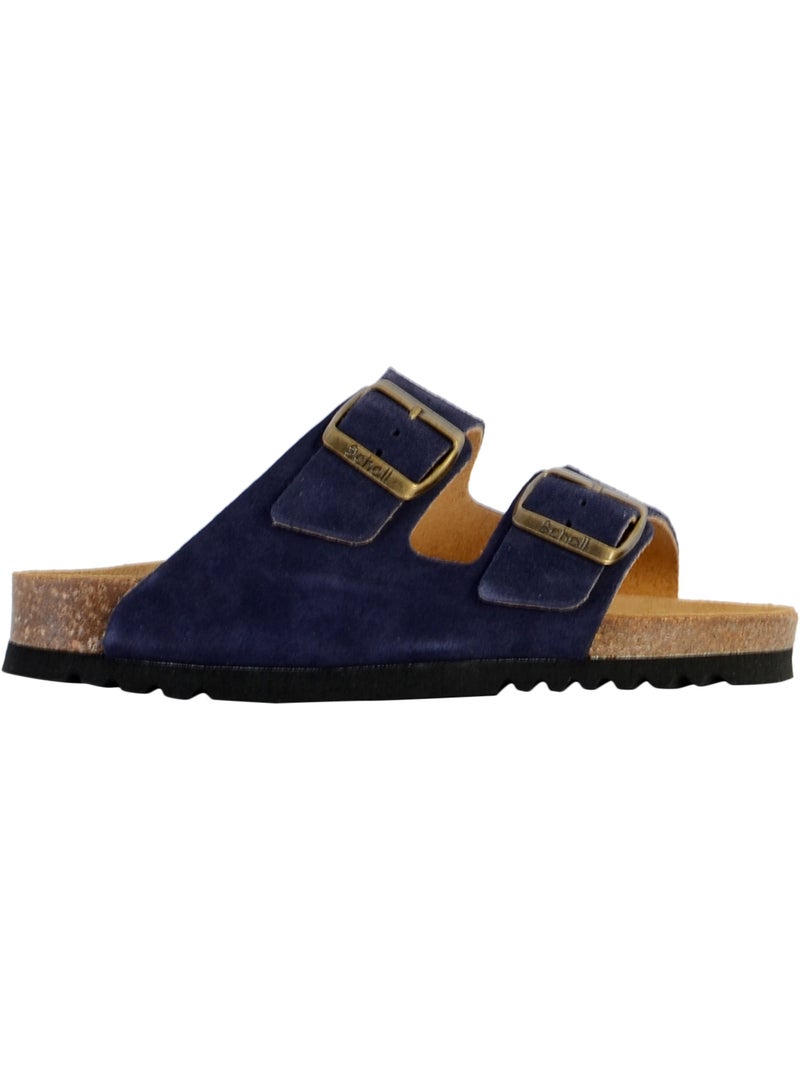 Mules Cuir Scholl Josephine Bleu - Kiabi