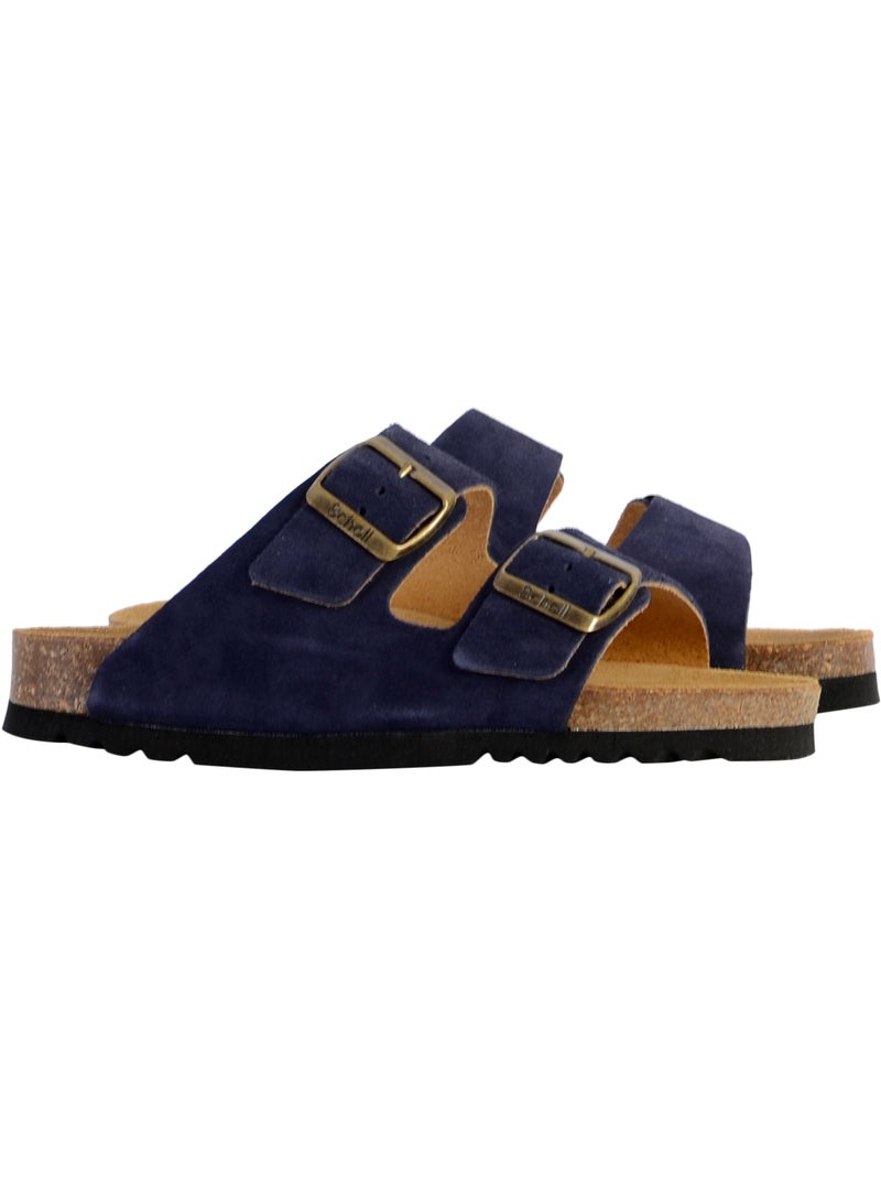 Mules Cuir Scholl Josephine Bleu - Kiabi