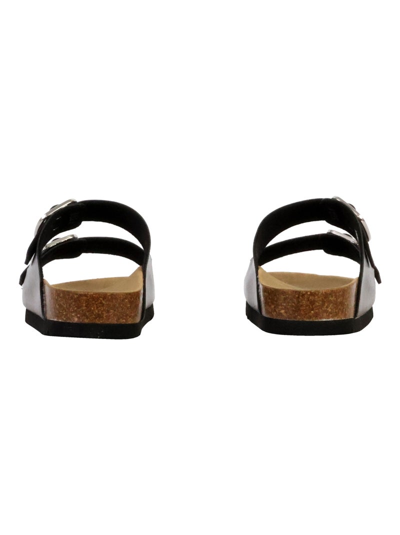 Mules Cuir Scholl Josephine Gris - Kiabi