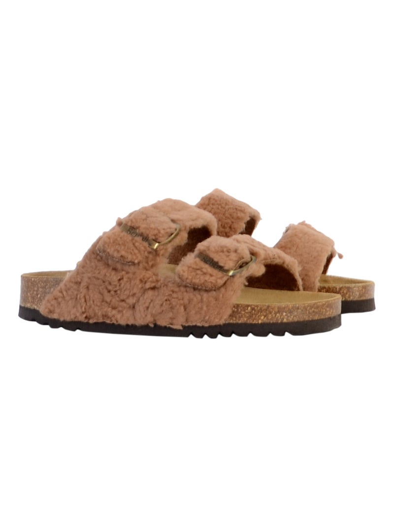 Mules Cuir Scholl Josephine Marron - Kiabi