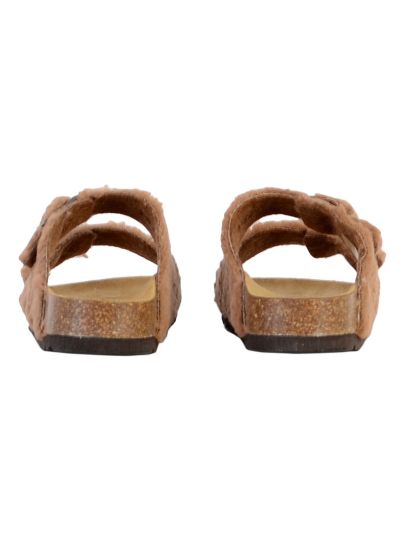 Mules Cuir Scholl Josephine Marron - Kiabi