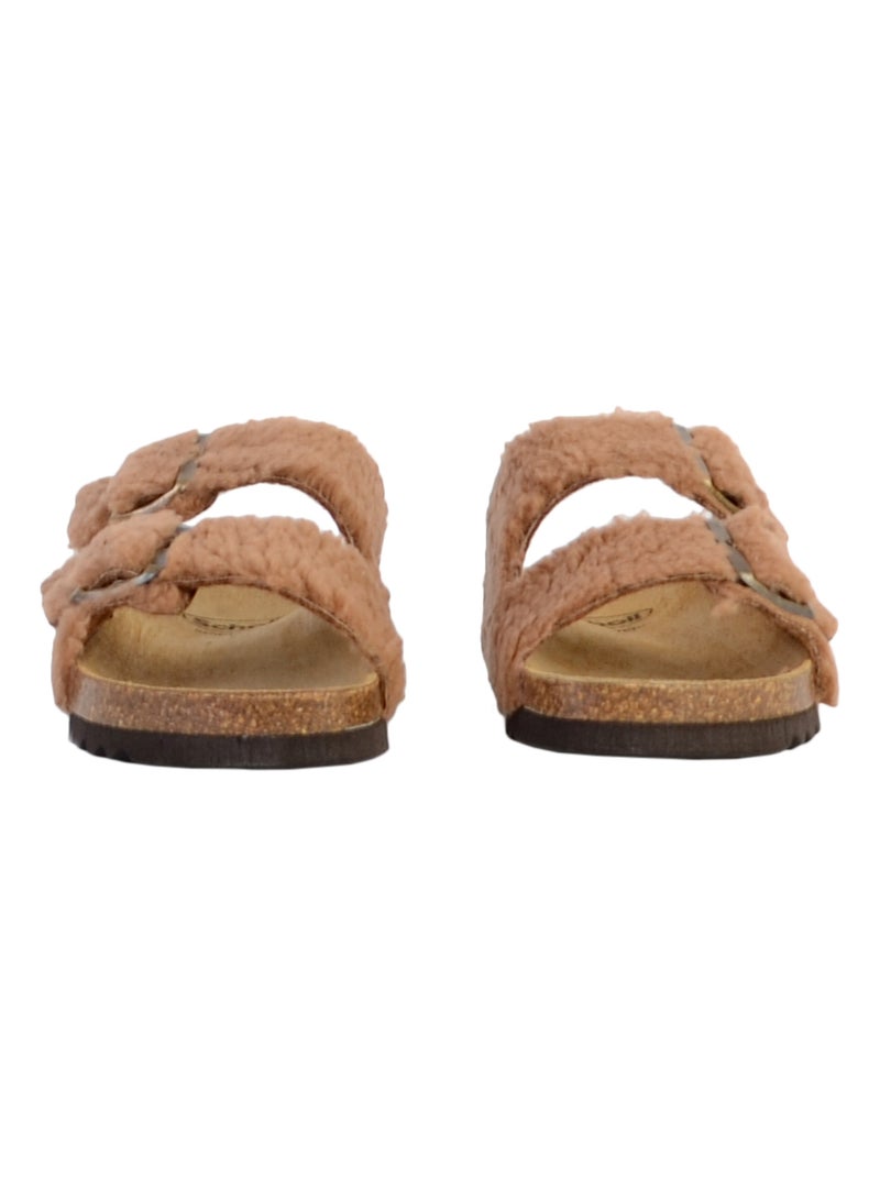 Mules Cuir Scholl Josephine Marron - Kiabi