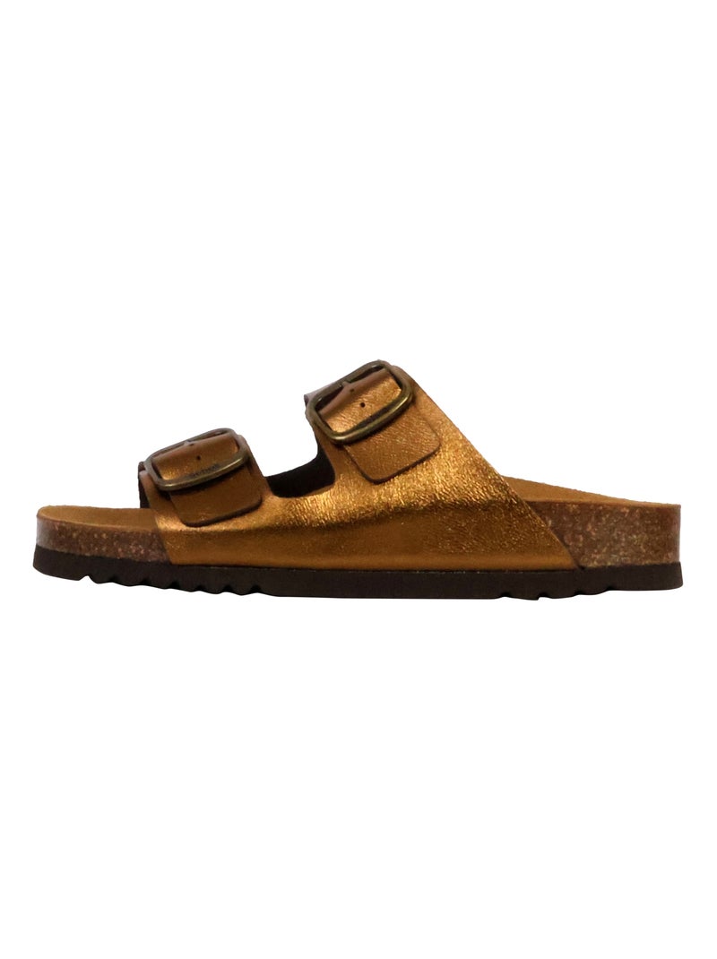 Mules Cuir Scholl Josephine Marron - Kiabi