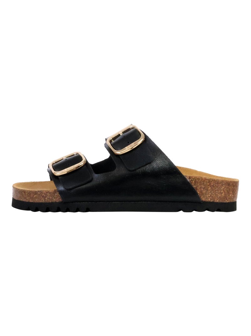 Mules Cuir Scholl Josephine Noir - Kiabi
