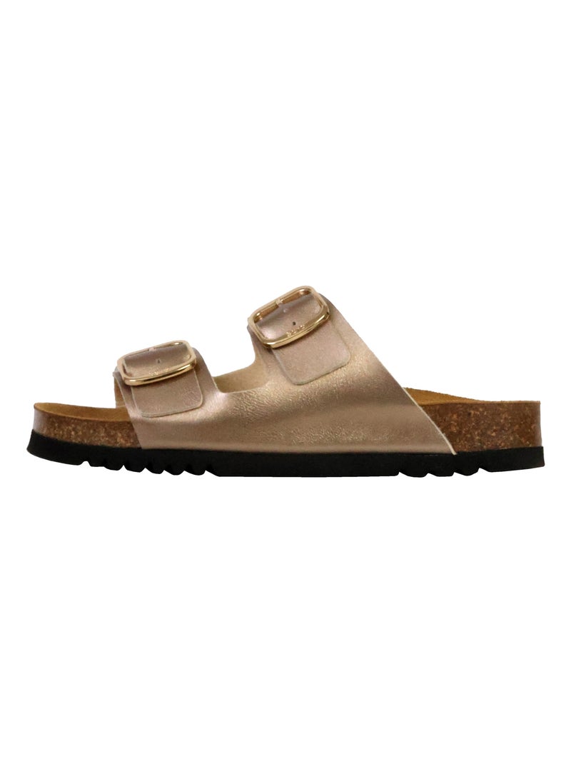Mules Cuir Scholl Josephine Taupe - Kiabi
