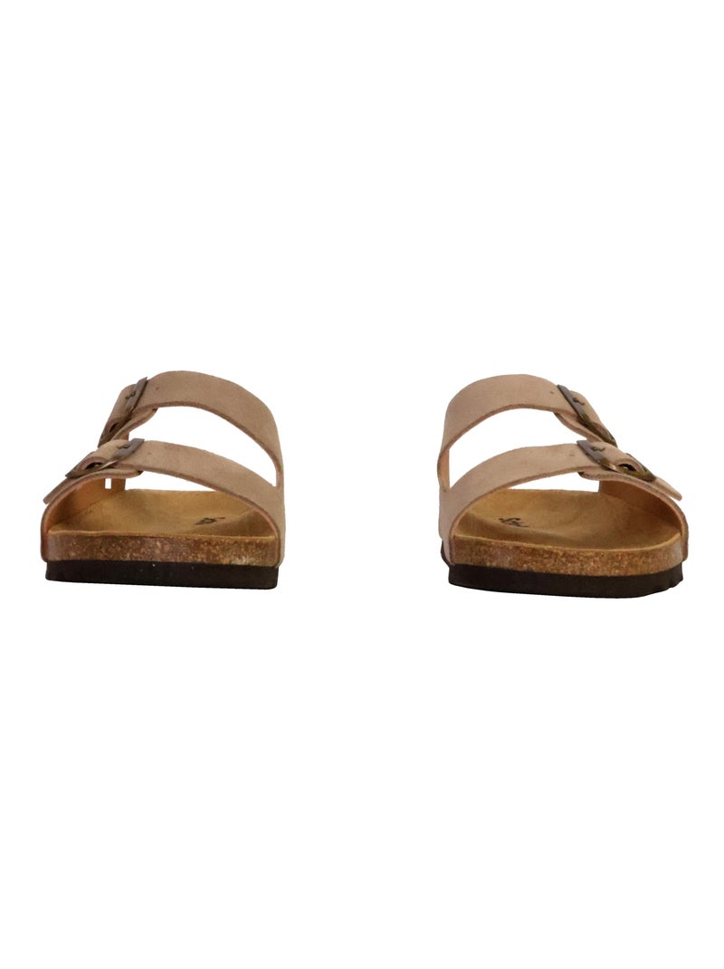 Mules Cuir Scholl Julien Beige - Kiabi