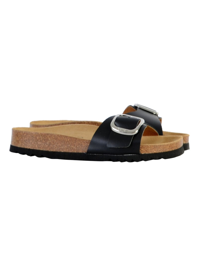 Mules Cuir Scholl Kathleen Noir - Kiabi