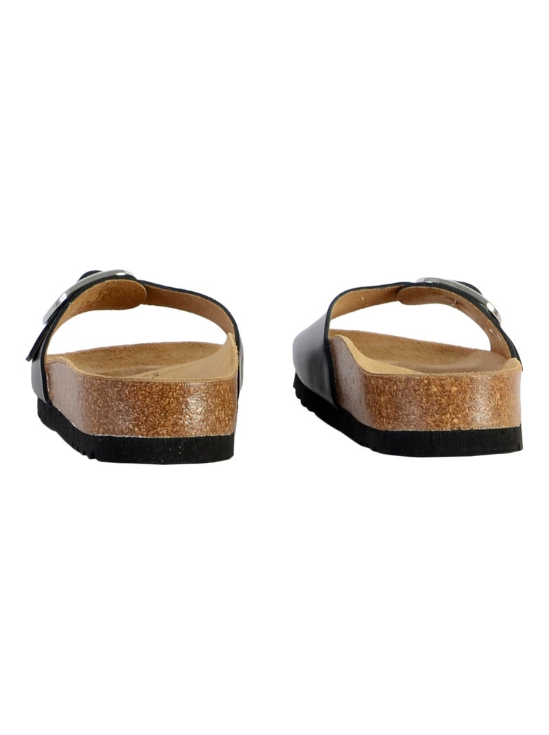 Mules Cuir Scholl Kathleen Noir - Kiabi