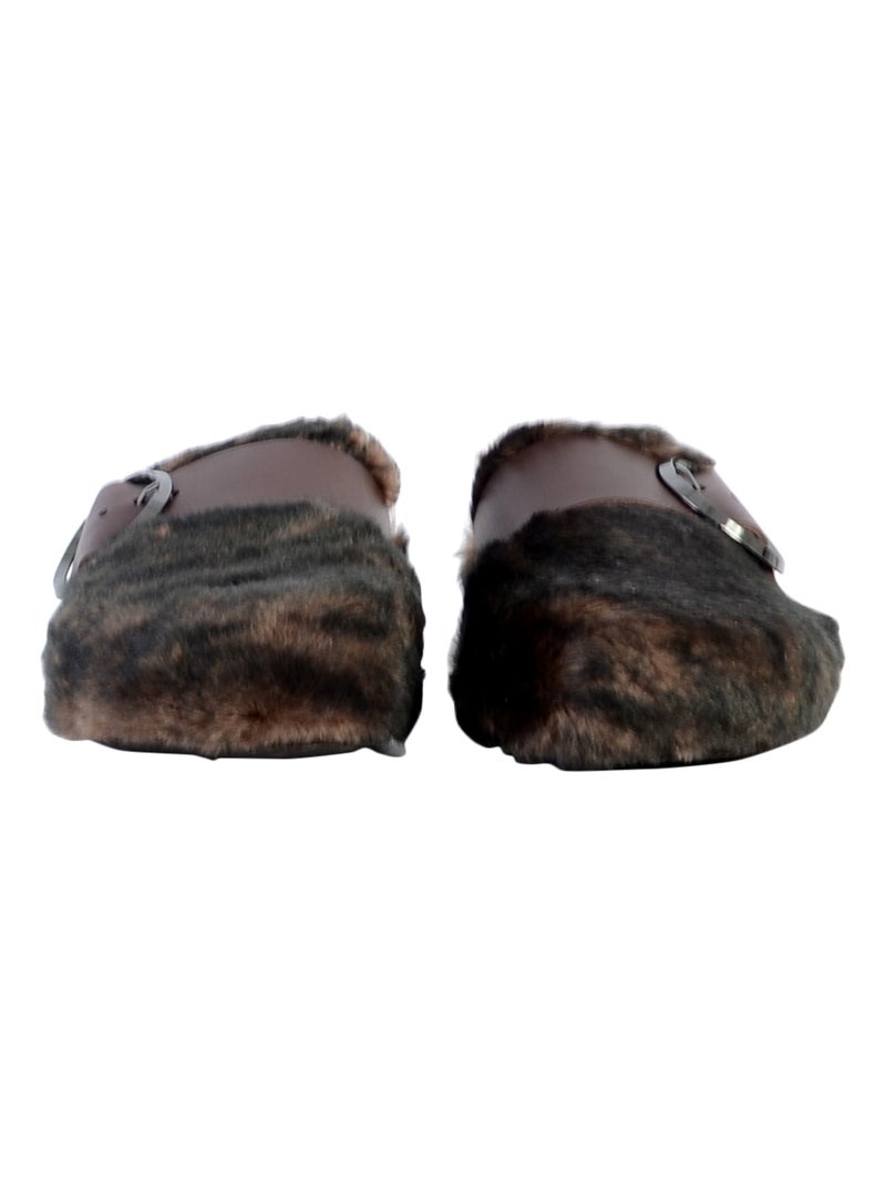 Mules Cuir Scholl Monique Marron - Kiabi