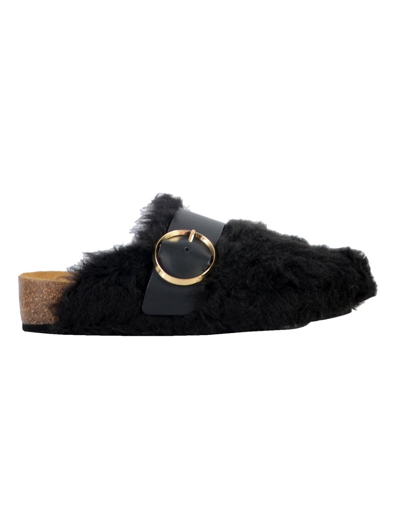 Mules Cuir Scholl Monique Noir - Kiabi