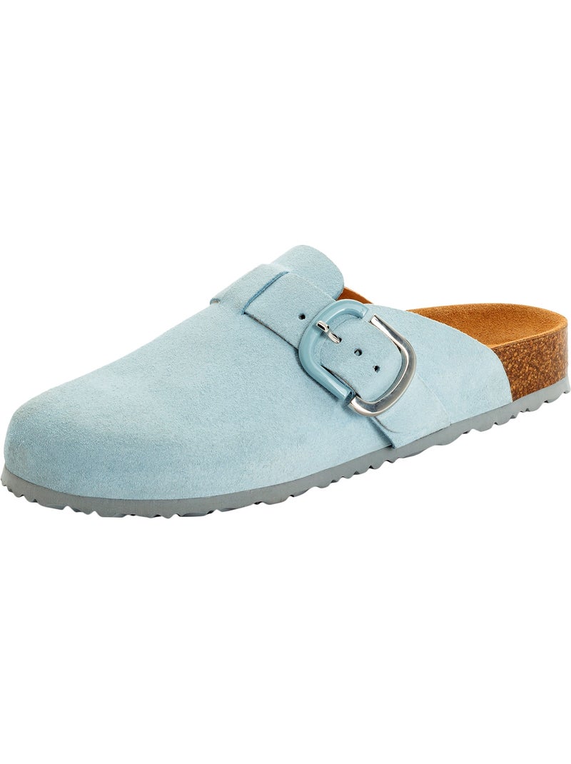 Mules Cuir Tamaris Bleu - Kiabi