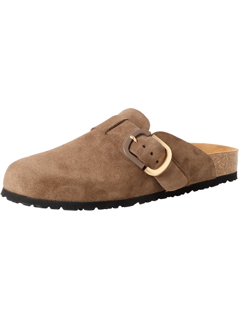 Mules Cuir Tamaris Marron - Kiabi