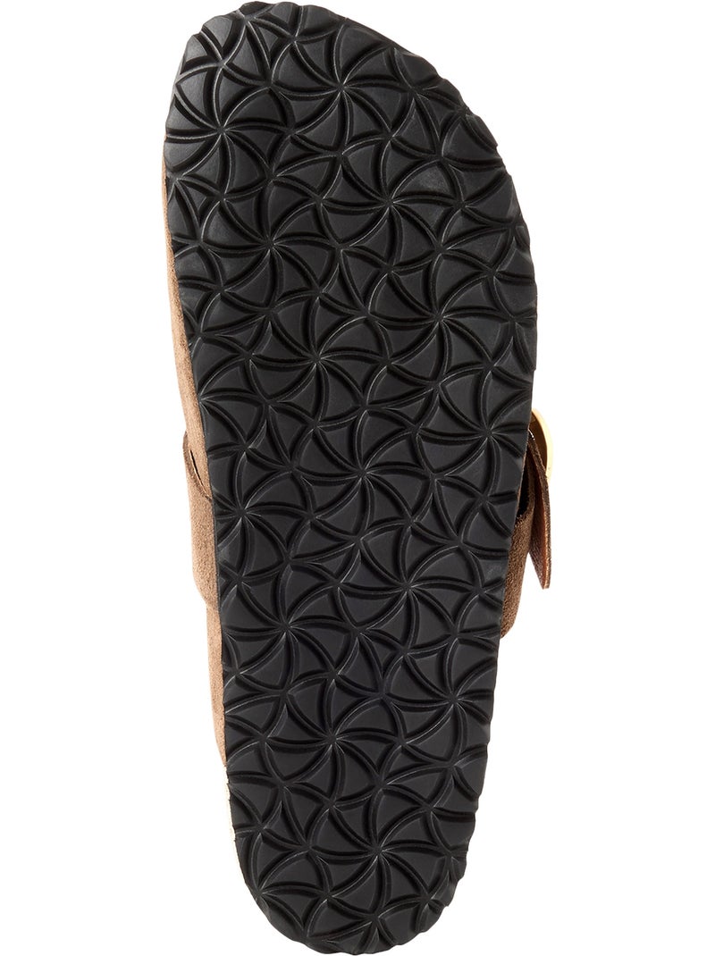 Mules Cuir Tamaris Marron - Kiabi