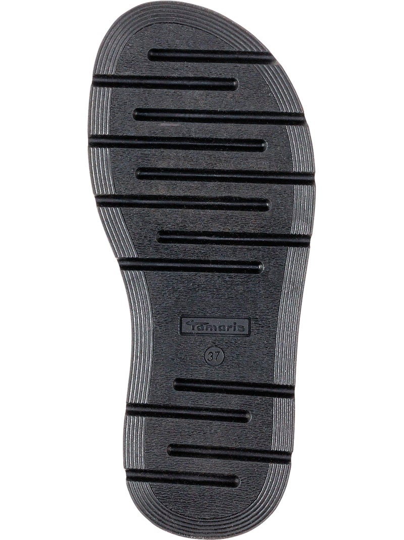 Mules Cuir Tamaris Marron - Kiabi