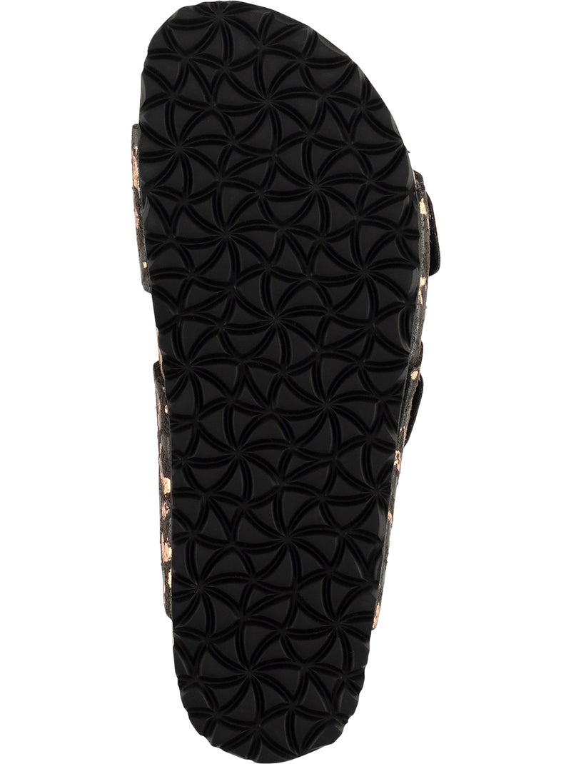 Mules Cuir Tamaris Noir Marron - Kiabi